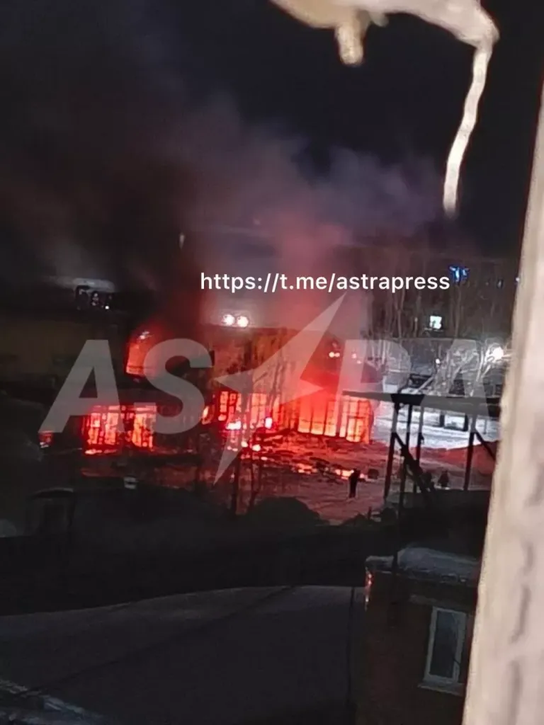 В Мичуринском округе при атаке БПЛА загорелось предприятие